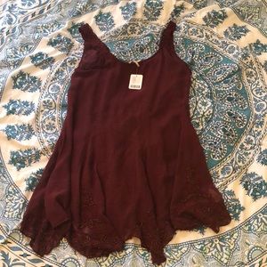 Free People sheer beaded slip